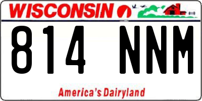 WI license plate 814NNM
