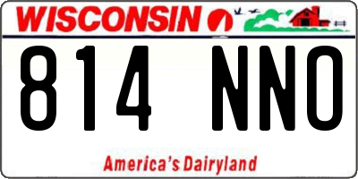WI license plate 814NNO