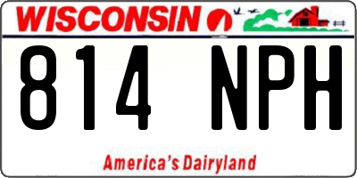 WI license plate 814NPH