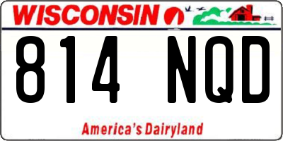WI license plate 814NQD