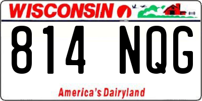 WI license plate 814NQG