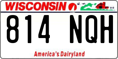 WI license plate 814NQH