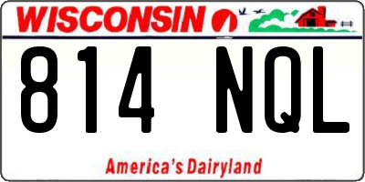 WI license plate 814NQL