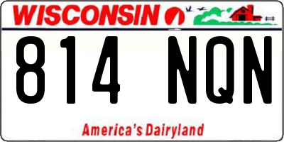 WI license plate 814NQN
