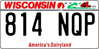 WI license plate 814NQP