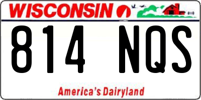 WI license plate 814NQS