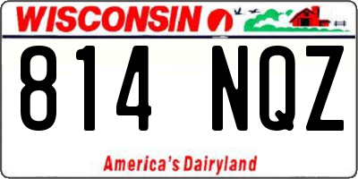 WI license plate 814NQZ