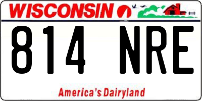 WI license plate 814NRE