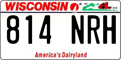 WI license plate 814NRH