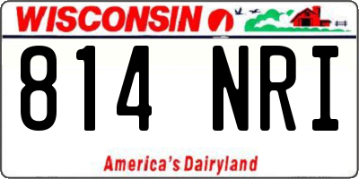 WI license plate 814NRI