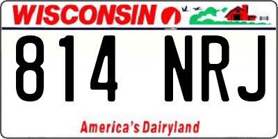 WI license plate 814NRJ