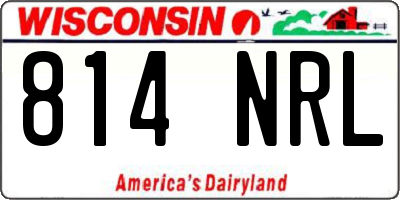 WI license plate 814NRL