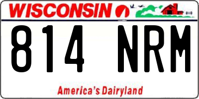 WI license plate 814NRM