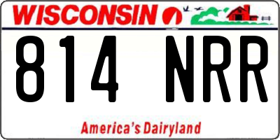WI license plate 814NRR