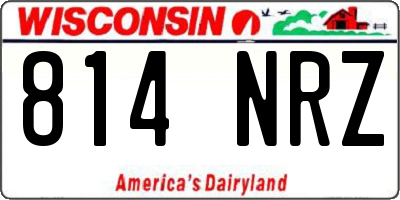 WI license plate 814NRZ