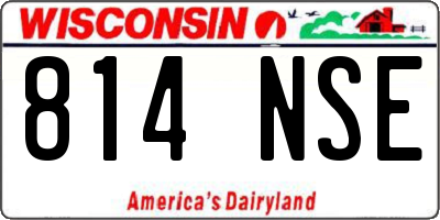 WI license plate 814NSE