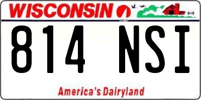 WI license plate 814NSI