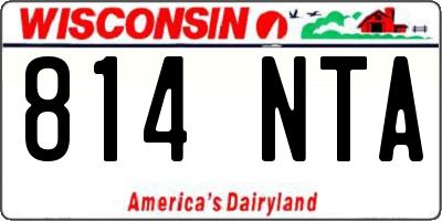 WI license plate 814NTA