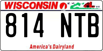 WI license plate 814NTB