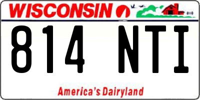 WI license plate 814NTI