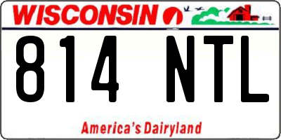 WI license plate 814NTL