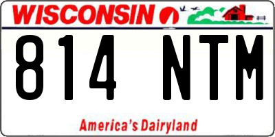 WI license plate 814NTM