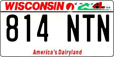 WI license plate 814NTN