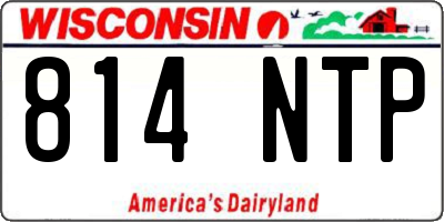 WI license plate 814NTP