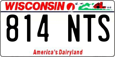 WI license plate 814NTS