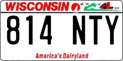 WI license plate 814NTY