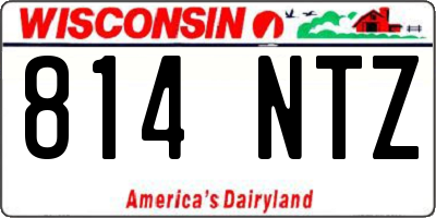 WI license plate 814NTZ