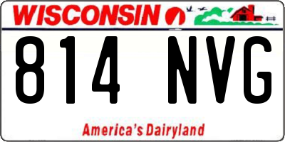 WI license plate 814NVG