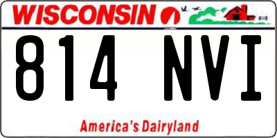 WI license plate 814NVI