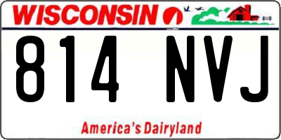 WI license plate 814NVJ