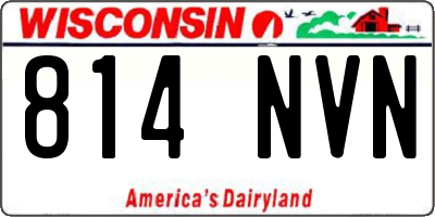 WI license plate 814NVN