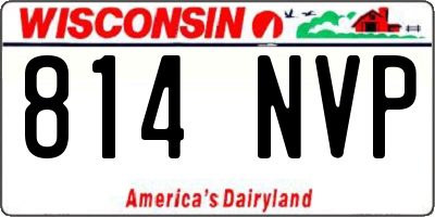 WI license plate 814NVP