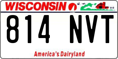 WI license plate 814NVT