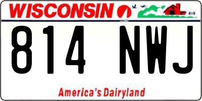 WI license plate 814NWJ