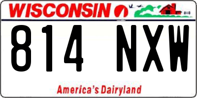 WI license plate 814NXW