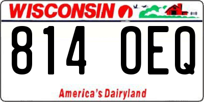 WI license plate 814OEQ