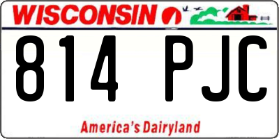 WI license plate 814PJC