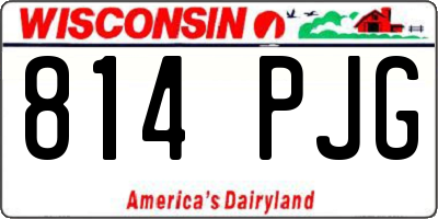 WI license plate 814PJG