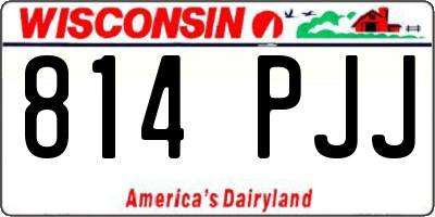 WI license plate 814PJJ
