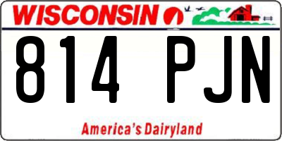 WI license plate 814PJN