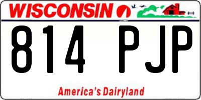 WI license plate 814PJP