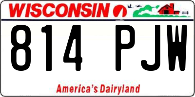 WI license plate 814PJW