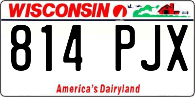 WI license plate 814PJX