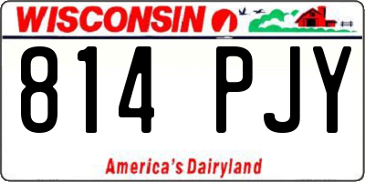 WI license plate 814PJY
