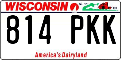 WI license plate 814PKK