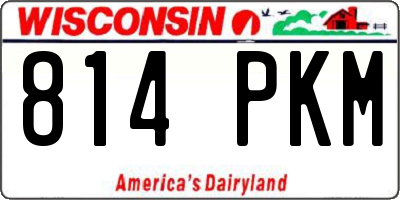 WI license plate 814PKM